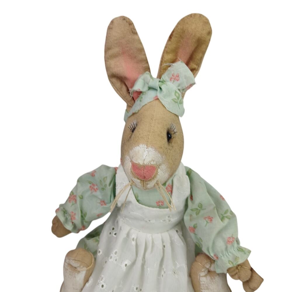 Joe Spencer Gathered Traditions Gallerie ll Patsy Rabbit & Pryce Rabbit Dolls - Picture 3 of 7